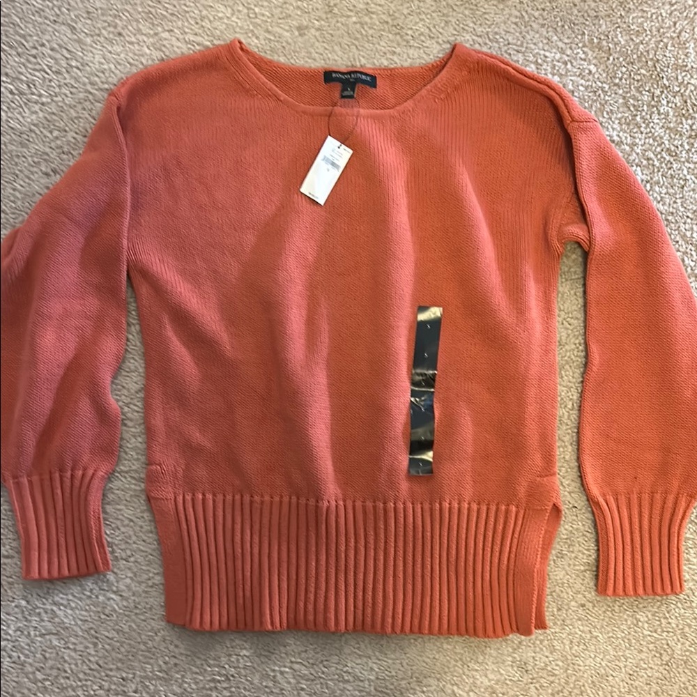 Banana Republic Orange Crew Neck Sweater